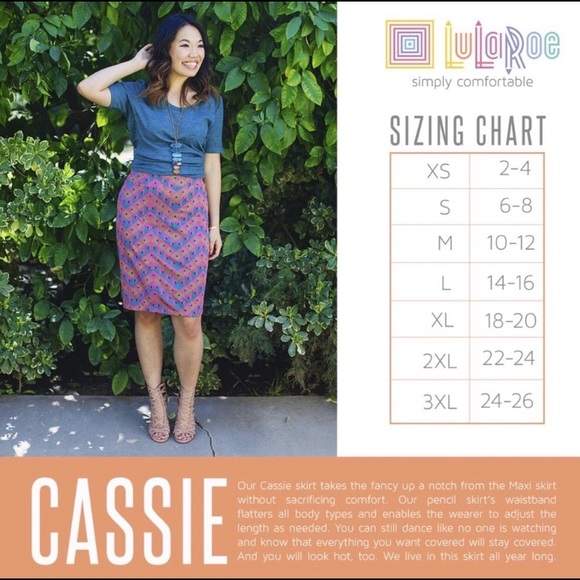 LulaRoe Small Cassie Black and White Skirt - Picture 4 of 5
